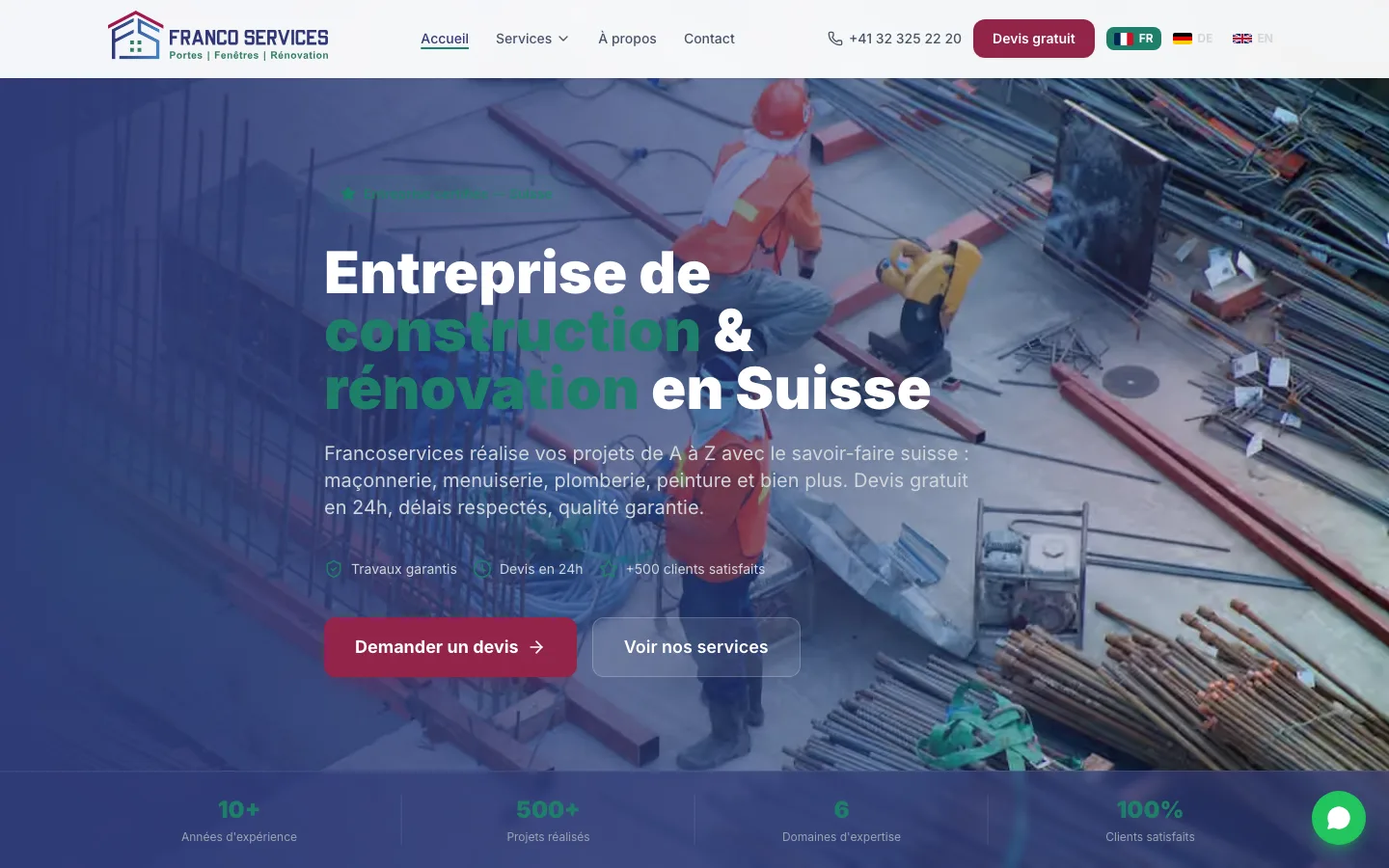 Francoservices project preview